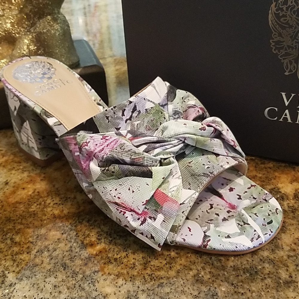 VINCE CAMUTO | Knotted Bow Mule Sandal NIB - Picture 3 of 8
